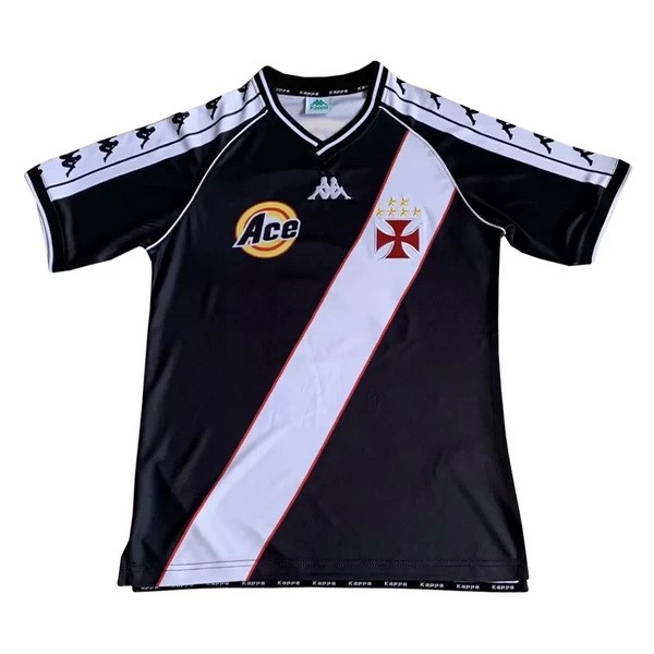 Tailandia Camiseta Vasco da Gama 2ª Kit Retro 1999 2000 Negro